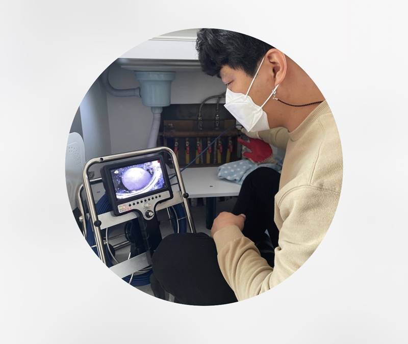 그대가센트럴파크 천장 점검구·파이프샤프트(비트) 초소형 배관 내시경 미세 크랙 확인